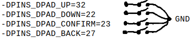 dpad switches with 5 wires