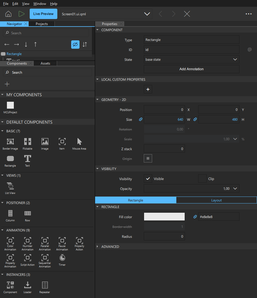 /feedc0de/qt-creator/raw/commit/ed52d0772786cd901b0803a1186feec69b1ecda4/doc/qtdesignstudio/images/studio-mcu-components-and-properties.webp